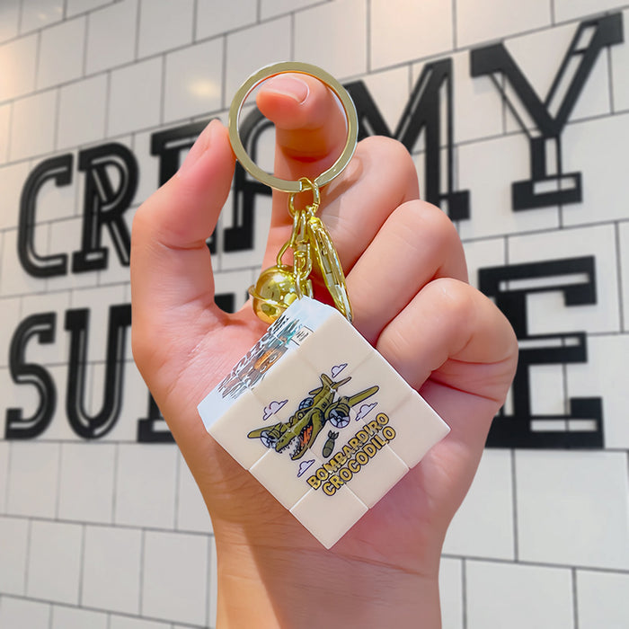 Wholesale Mini Rubik' s Cube Keychain Pendant Educational Toy Cartoon Keychain Small Gift