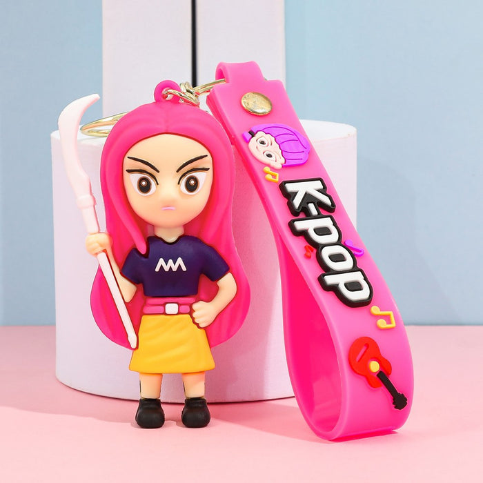 Wholesale Cartoon/ Anime K-POP Merchandise Silicone Keychain