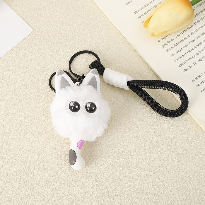 Wholesale  Plush Monster Pumpkin Ghost Keychain Flexible Rubber Pendant