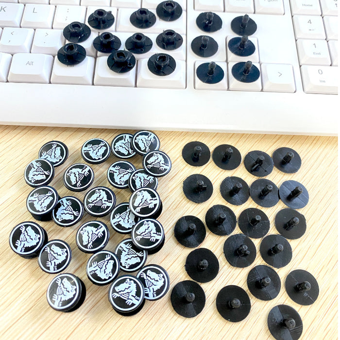 Wholesale 1000pcs Black plastic buckle garden shoes accessories drop plastic shoe flower buckle