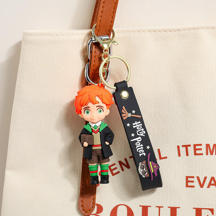 Wholesale 3pcs Silicone Cartoon Keychain Bag Charm Gift
