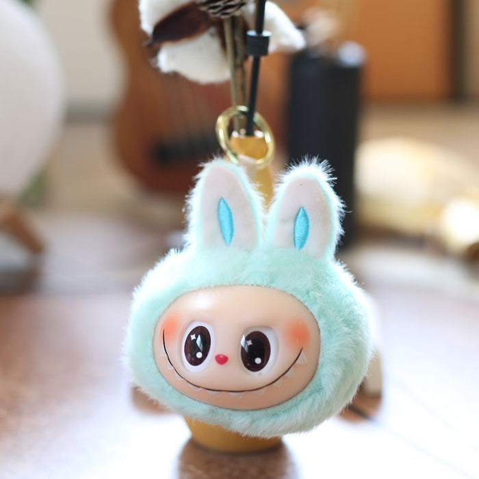 Wholesale Cute vinyl rabbit second generation small pendant plush toy doll bag pendant keychain doll