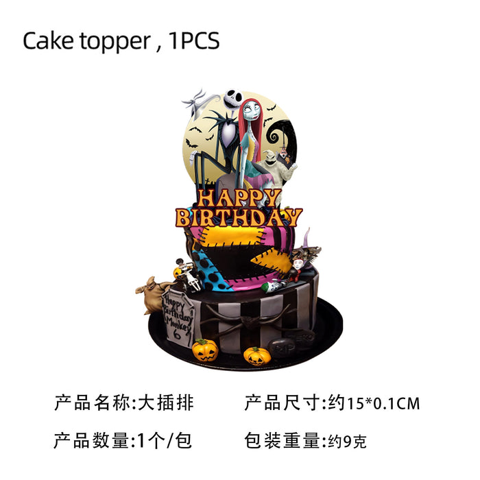 Wholesale  Horror Night theme party supplies cartoon dinner plates disposable tablecloths  party supplies