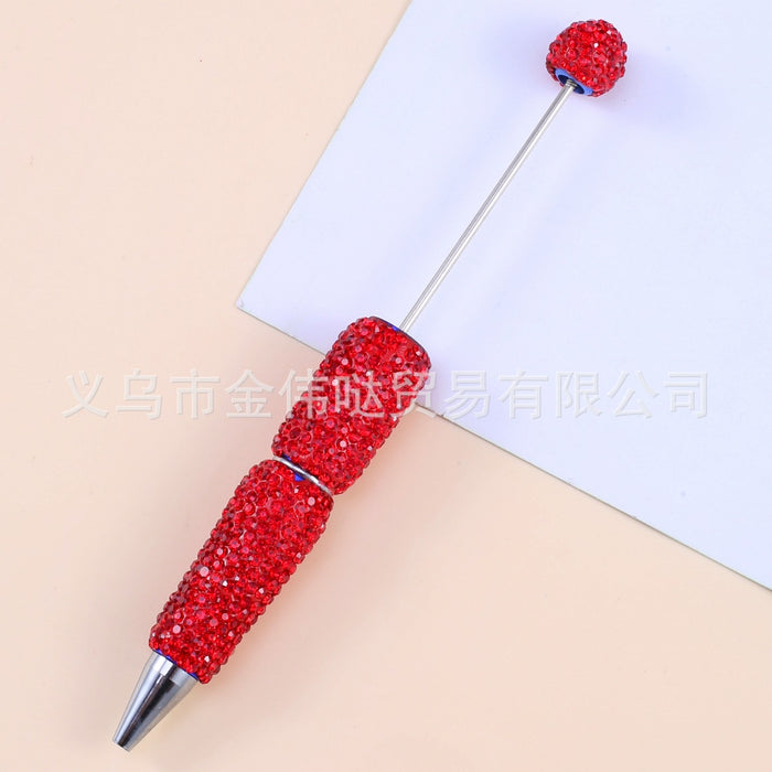 Wholesale Diamond Plastic Bead Pen JDC-PN-JinWD001