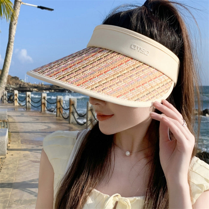 Wholesale Empty top hat, fashionable and versatile, outdoor UV resistant sun hat, sunshade and sun protection hat