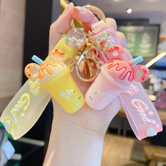 Wholesale Creative ice cream PVC keychains
