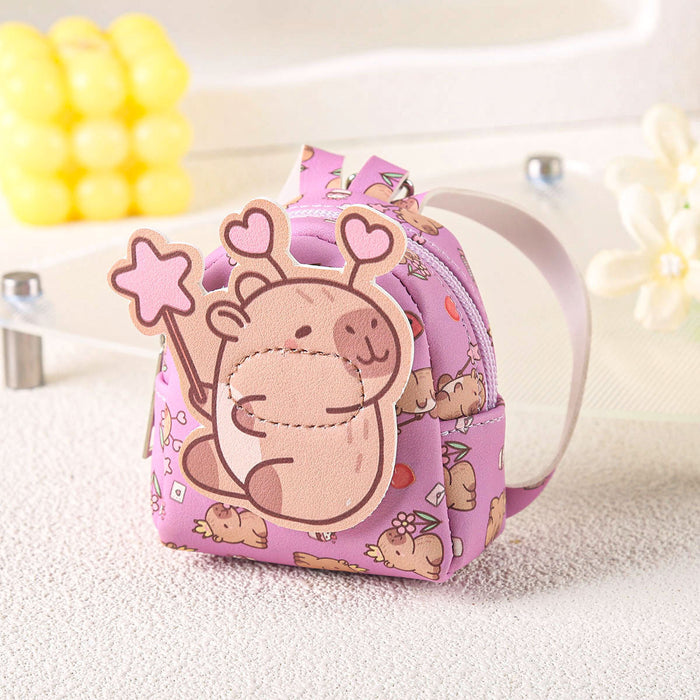 Wholesale Wallet Portable Storage Bag Capybara Pendant Small Backpack Claw Machine