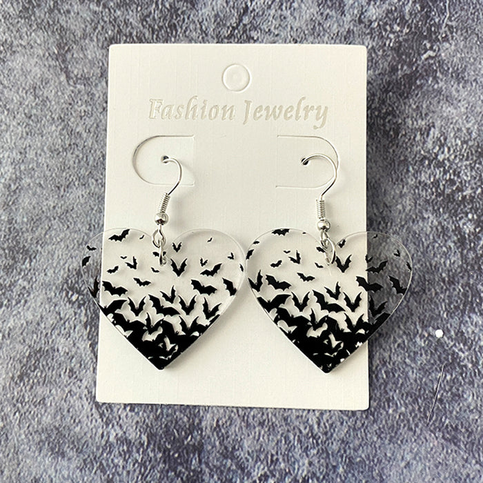 Wholesale Bat Acrylic Earrings Dark Style Jewelry Accessory