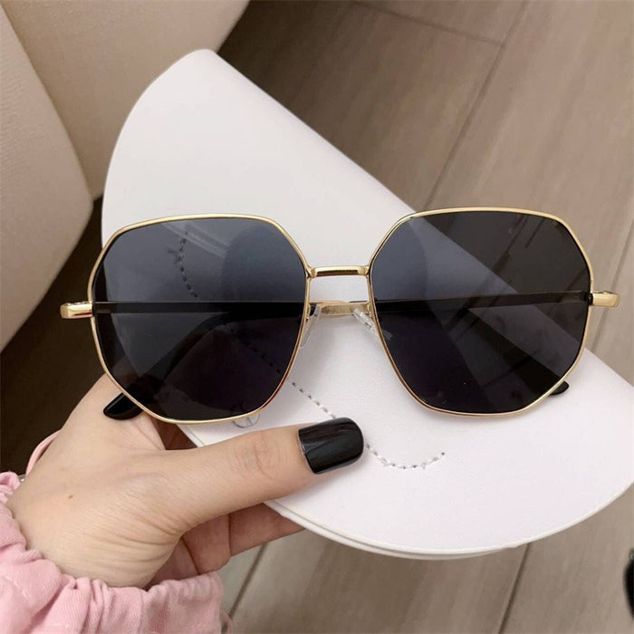 Wholesale Sunglasses Polygonal Metal Sunglasses Fashion Trendy Glasses