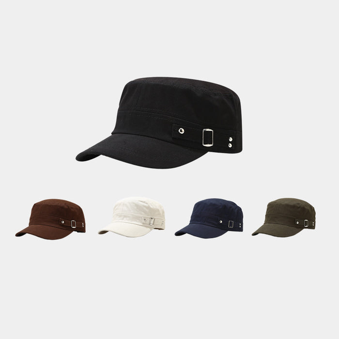 Wholesale Flat Top Military Hats Cotton Casual Fashionhats JDC-FH-LvY017