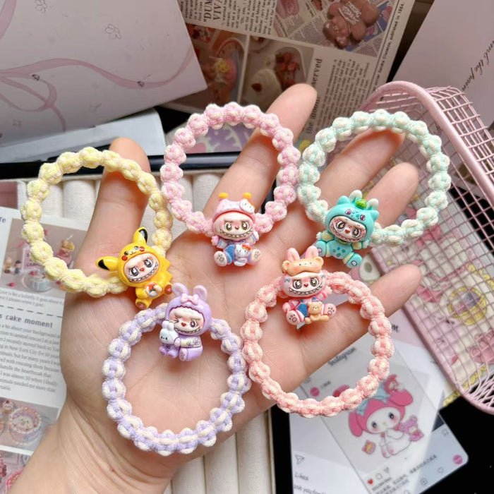 Wholesale Plush Hair Band Colorful Braided Hair Rope Student Gift Hair Accessories