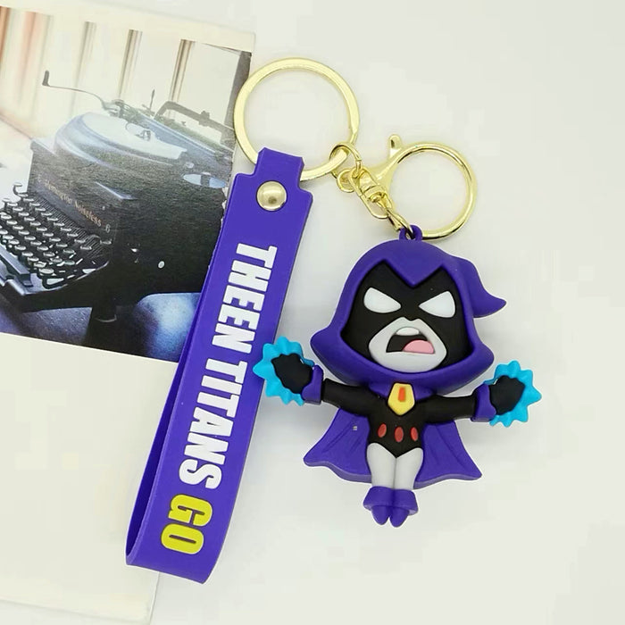 Wholesale cartoon junior titan attack keychain pendant bag car key chain accessories gift