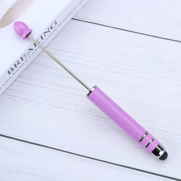 Wholesale 10pcs Colorful Gradient Stylus Pen Beadable Pens DIY Plastic Pen JDC-PN-JinBN006