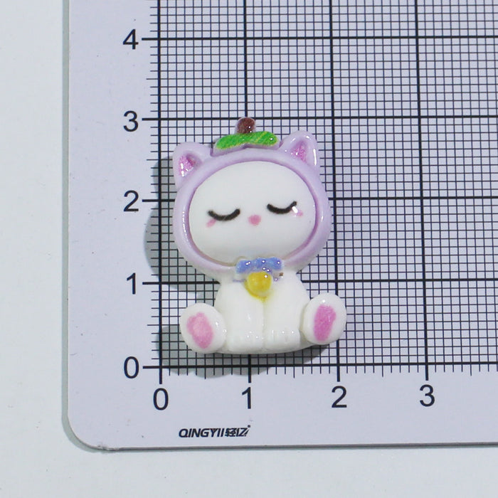 Wholesale Cartoon fruit resin accessories keychain jewelry small accessories hairpin decorative patch