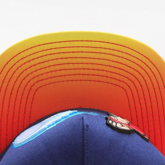 Wholesale Embroidered Hip Hop Hat Cartoon Qigong Wave Baseball Hat Adult Flat Edge Hat