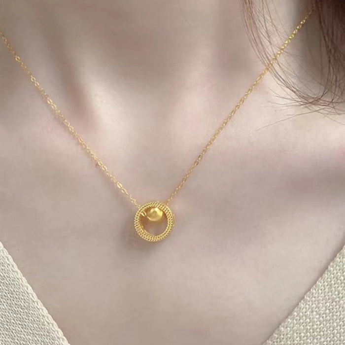 Wholesale Necklace Women's Gold Trendy Ladies Fashion Transfer Bead Decoration Clavicle Chain