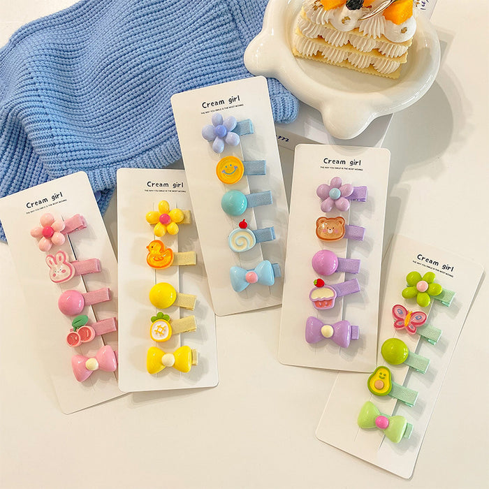 Wholesale Cute Fully Wrapped Cloth Baby Hair Clips Floral Princess Hair Accessory Boutique Resale