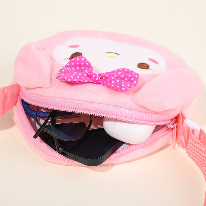 Wholesale Cartoon children' s plush small shoulder bag