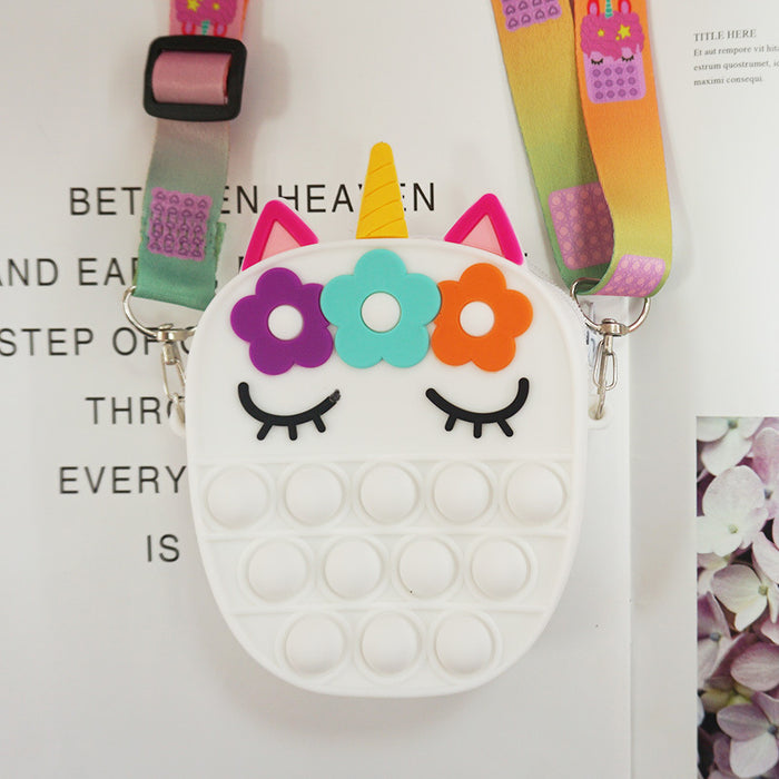 Wholesale Silicone coin purse cartoon bag  Mini Card bag