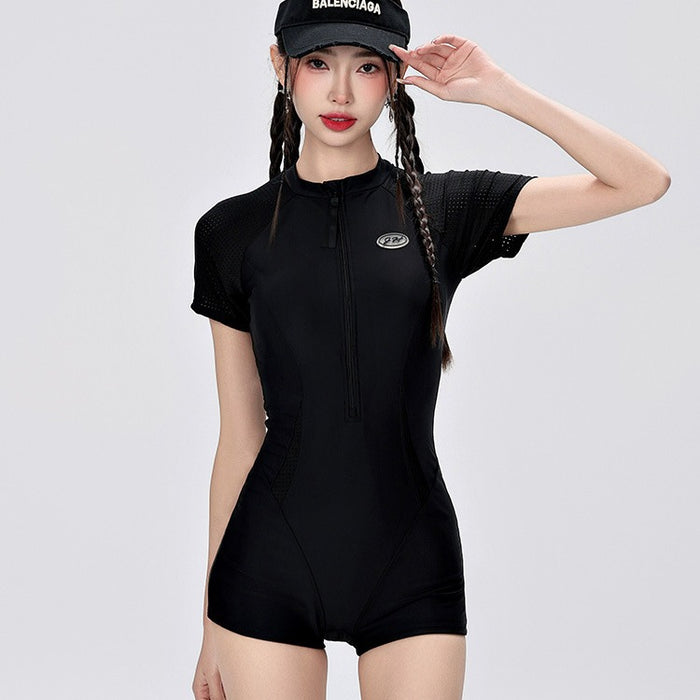 Wholesale Swimsuit one-piece high-end feeling slimming flat angle professional racing conservative swimming pool dedicated