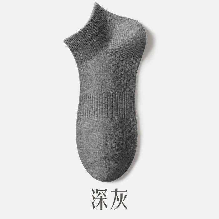 Wholesale Cotton yarn boat socks breathable short socks