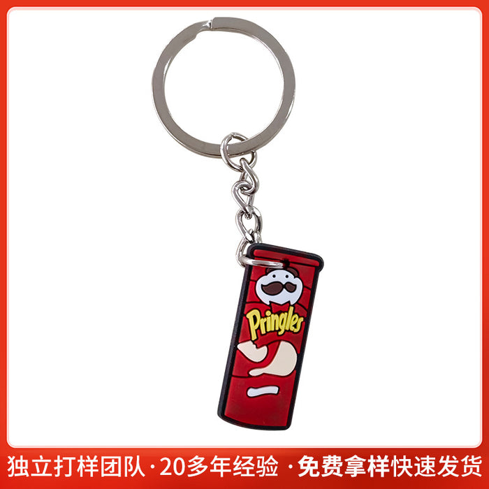 Wholesale Creative Snack Series PVC Keychain Pendant Bag Keychain Pendant