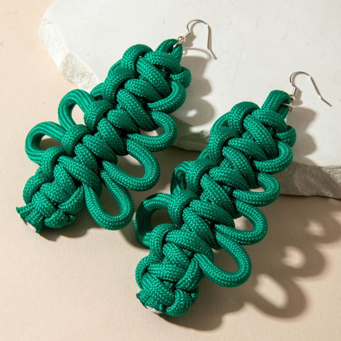 Wholesale Handmade Christmas Tree Earrings Jewelry - Trendy Winter Fashion Accessory MOQ≥2