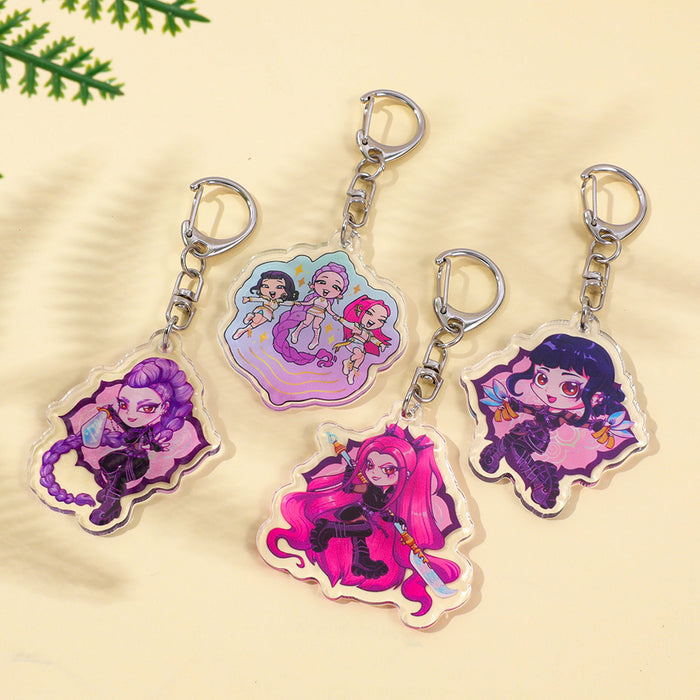 Wholesale Acrylic keychain anime merchandise pendant
