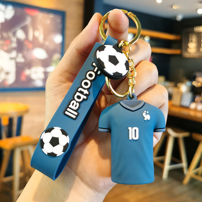 Wholesale Rubber Cartoon Doll Jersey Keychain JDC-KC-Tingm183