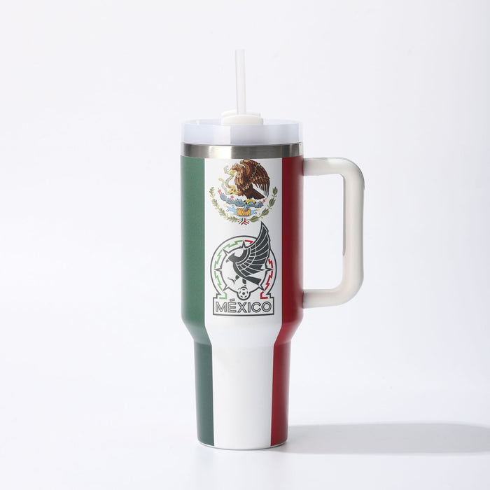 Wholesale 40oz Stainless Steel Car Cup with Football Design MOQ≥2