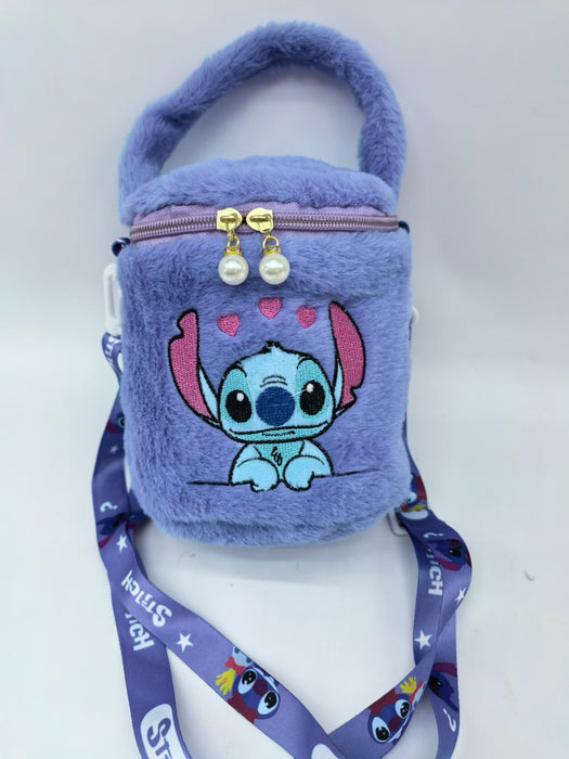 Wholesale Cute plush  bucket bag cartoon girl portable small bag