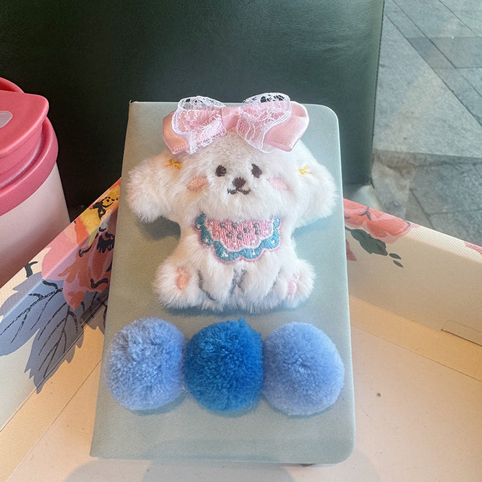 Wholesale Cartoon Cute Puppy Plaid Small Ball Student Notebook Diary