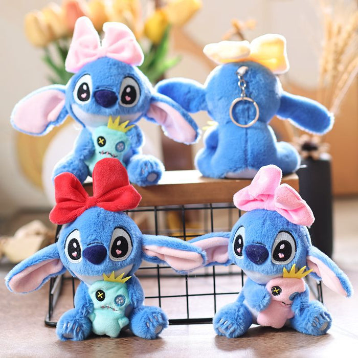 Wholesale Cute cartoon pendant plush toy alien doll bag pendant keychain doll