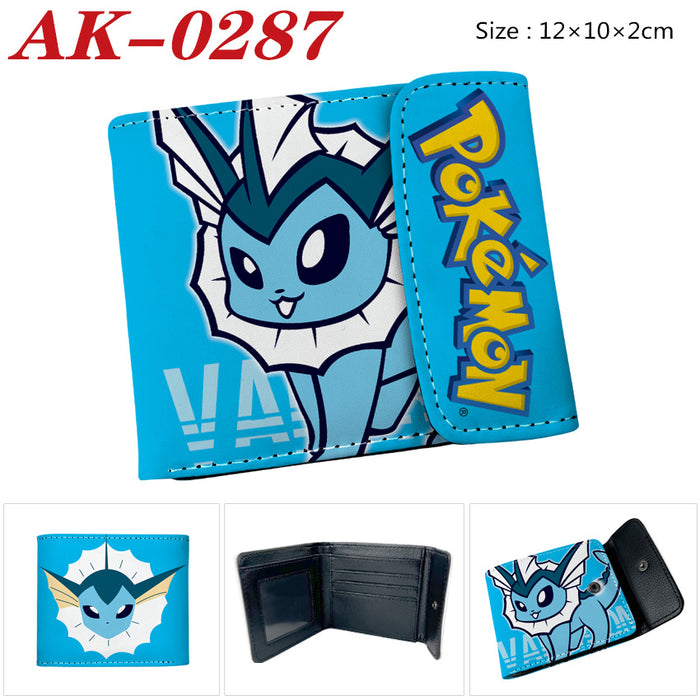 Wholesale Anime Snap Button PU Leather Short Wallet Unisex Card Coin Purse Trendy Boutique Gift