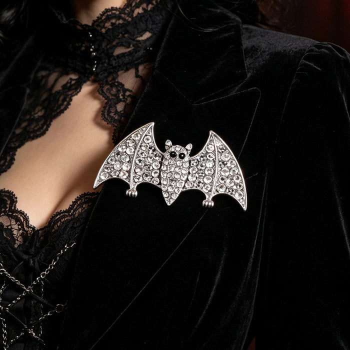 Wholesale Vintage  Bat Brooch Punk Gothic Suit Lapel Pin Fashion Accessory For Gift Resale