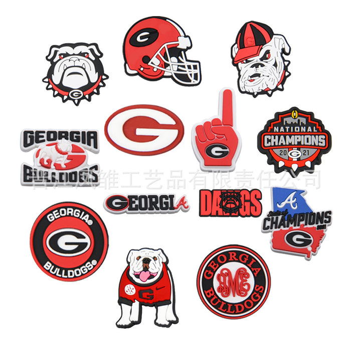 Wholesale 50pcs Rugby Series Shoes Charms detachable