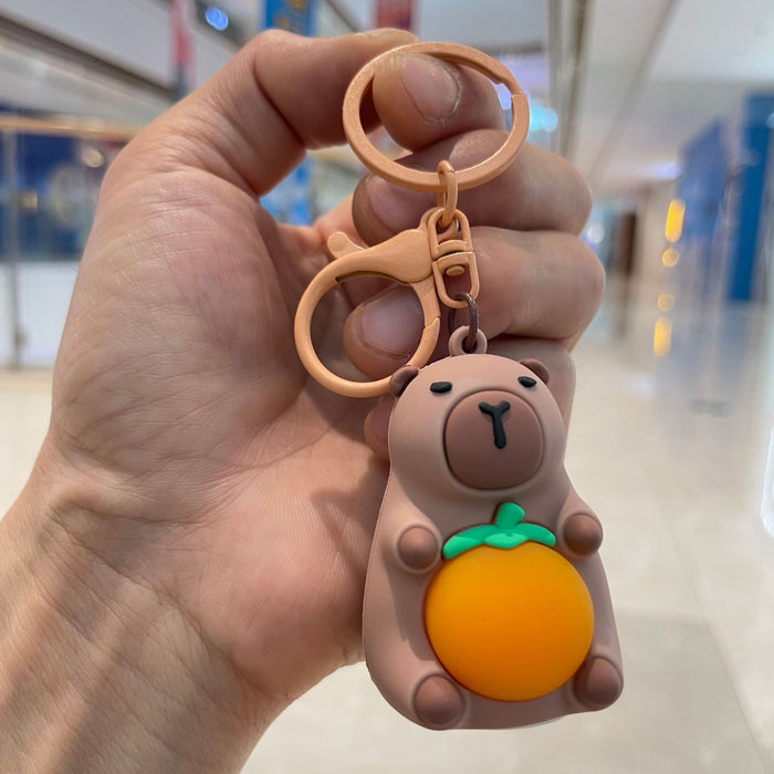 Wholesale Luminous night light keychain pendant, car bag hanging decoration, claw machine, small gift wholesale