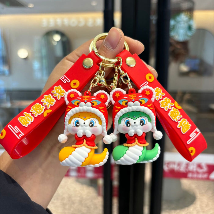 Wholesale  Cute Snake  Lucky  Doll Keychain Pendant