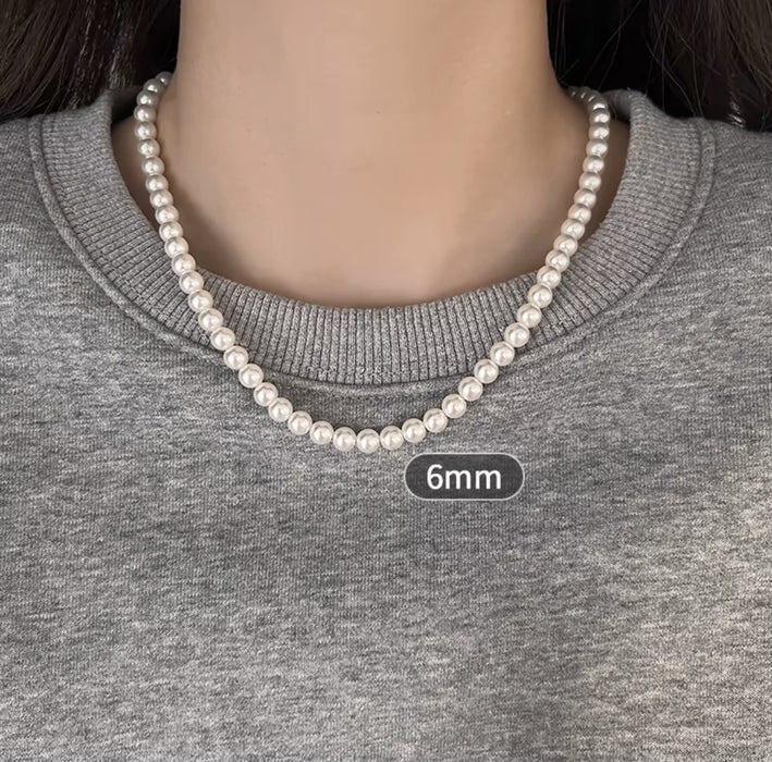 Wholesale Pearl necklace, women's light luxury internet celebrity temperament, simple and high-end feeling, collarbone chain