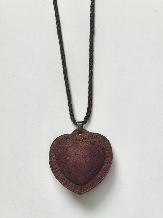 Wholesale Leather Love Necklace Hemp Rope Peach Heart Cool Style All-match Adjustable Cute Spice Girl Heart Necklace