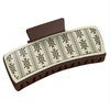 Wholesale multi-color beige leather square Hair Clips