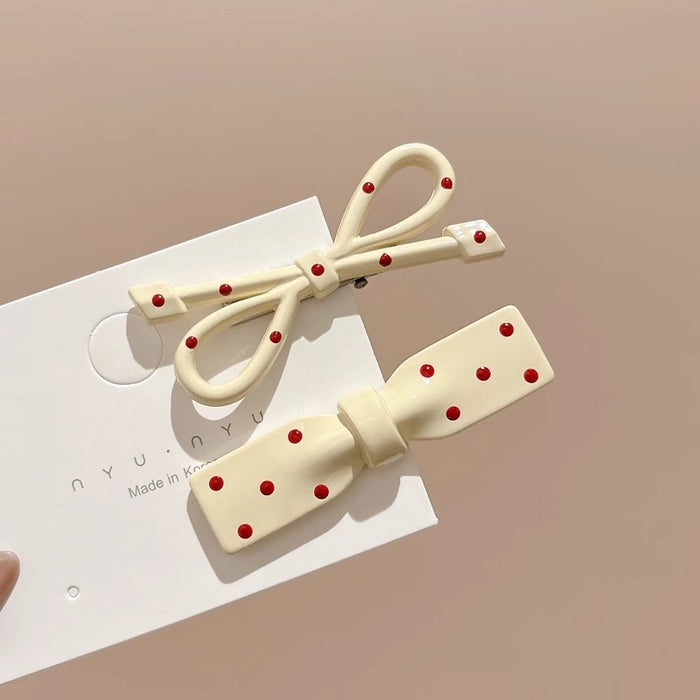 Wholesale  Red Hairpin Women's Traceless One-word Duckbill Clip Front Fringe Clip Side Broken Hair Hairpin Headwear