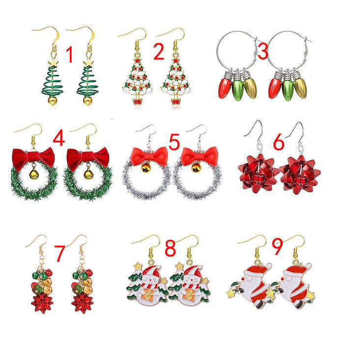 Wholesale Christmas Alloy Earrings JDC-ES-MengD001