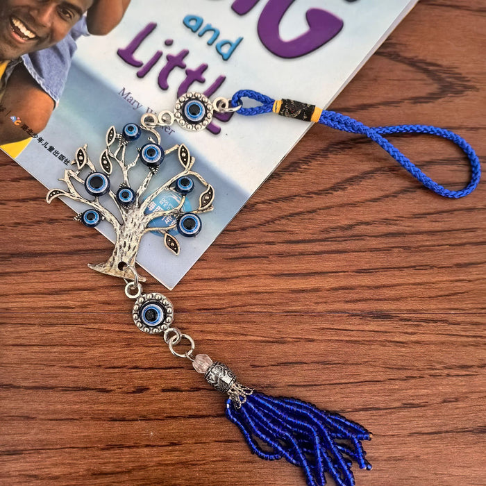 Wholesale Devil's Eye Blue Eye Diamond Cross Good Luck Decoration Pendant Car Hanging