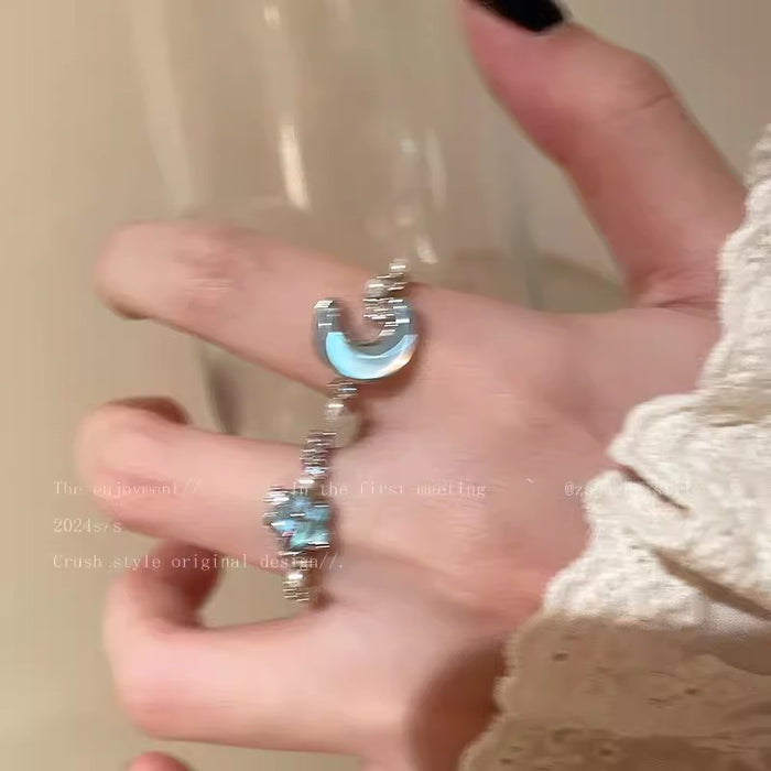 Wholesale Open mouth ring, female niche, high-end couple, index finger ring, exquisite and adjustable ring