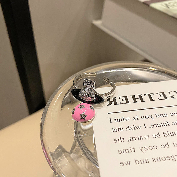 Wholesale European and American fashionable open mouth ring versatile, niche design, high-end and personalized temperament ring