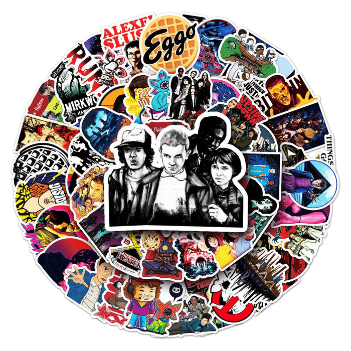 Wholesale 51pcs Cartoon TV series graffiti stickers luggage car motorcycle refrigerator cartoon decorative stickers