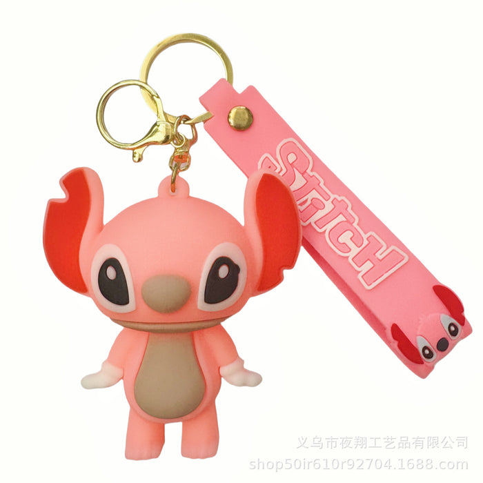 Wholesale Cute Cartoon Flocked Doll Keychain