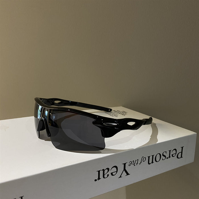 Wholesale Punk style one-piece sunglasses, personalized eye protection sunglasses