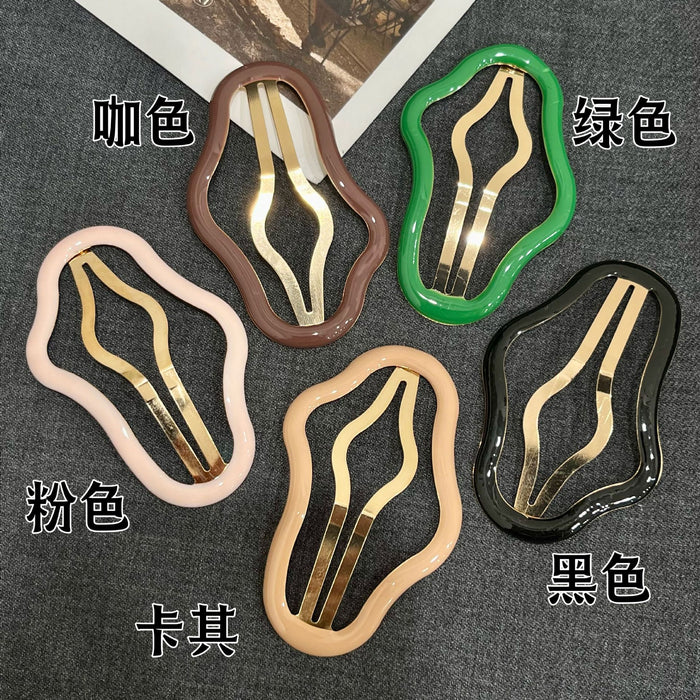 Wholesale Cloud-shaped Hollow-out Clip Side Clip Hair Clip Headwear Back of Head